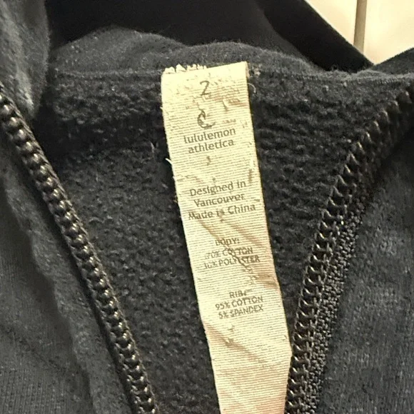 Lululemon Athletica Black Zip-Up Jacket - Picture 2 of 5